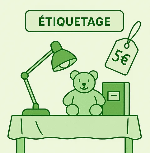 Étiquetage et organisation par zones