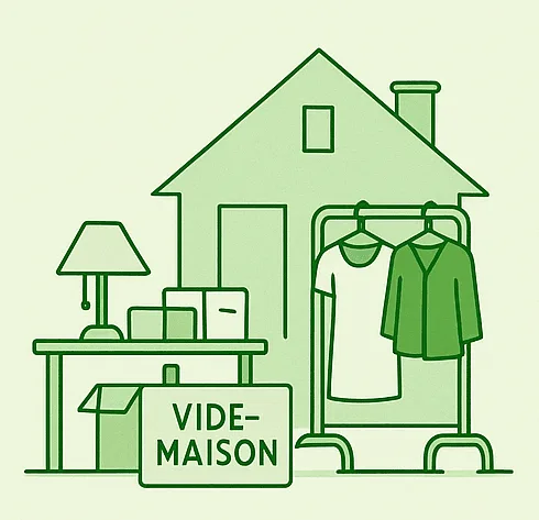 comment organiser vide maison